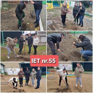 Campania de inverzire și plantare a arborilor de toamnă în IET nr. 55